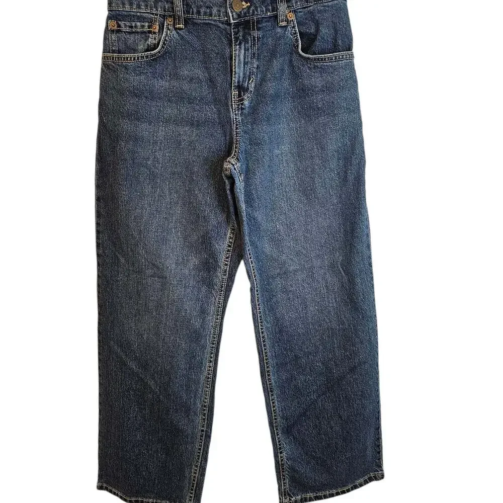Levi's 578 Baggy Jeans Youth Size 12 Reg W26 L27 Dark Wash Denim